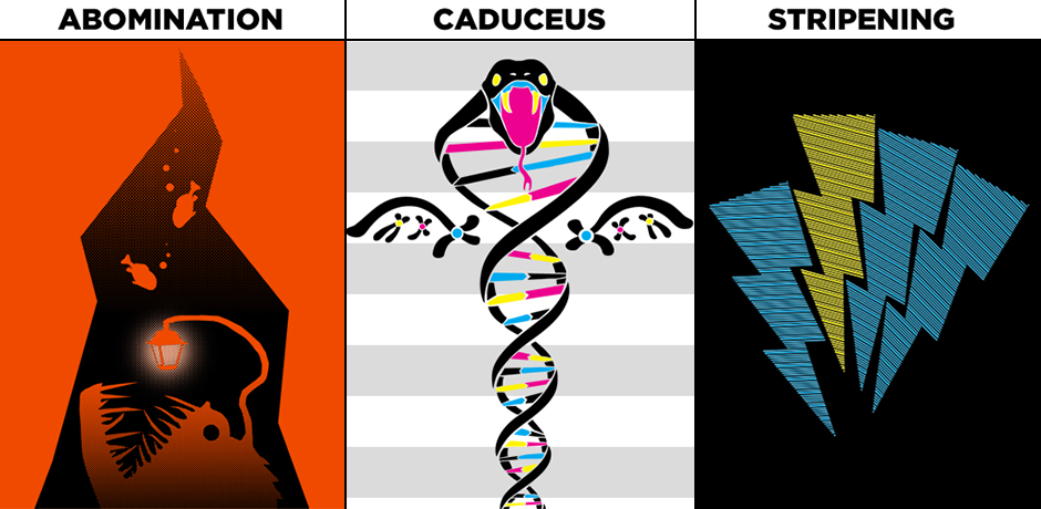 Mutagenics designs - Abomination, Caduceus, Stripening