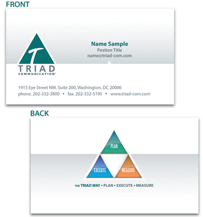 Triad Communication Business Card